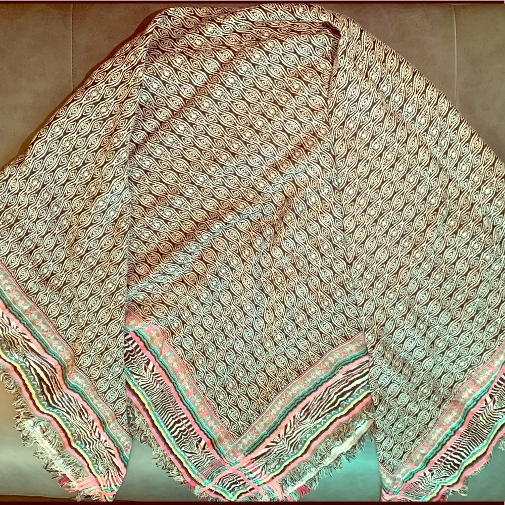 Large Tribal Print Handkerchief Scarf